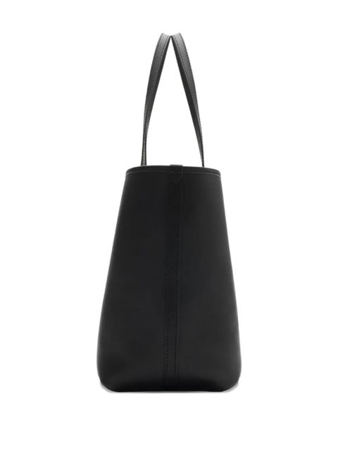 Burberry Highlands logo-debossed leather tote bag - Black