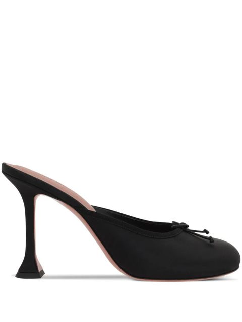 Amina Muaddi 95mm Lila mules - Black - zdjęcie produktu nr 1