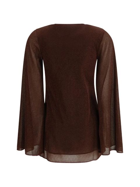 Oséree ring-detail mini dress - Brown - zdjęcie produktu nr 2