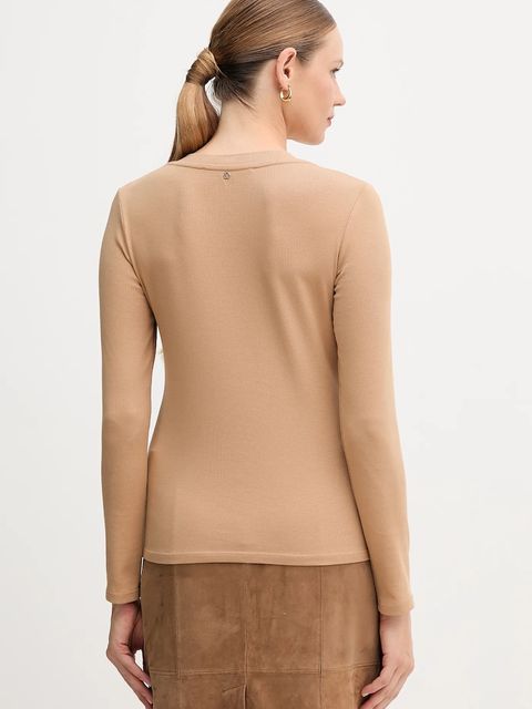 Marc Aurel longsleeve kolor beżowy 7705-7001-73918