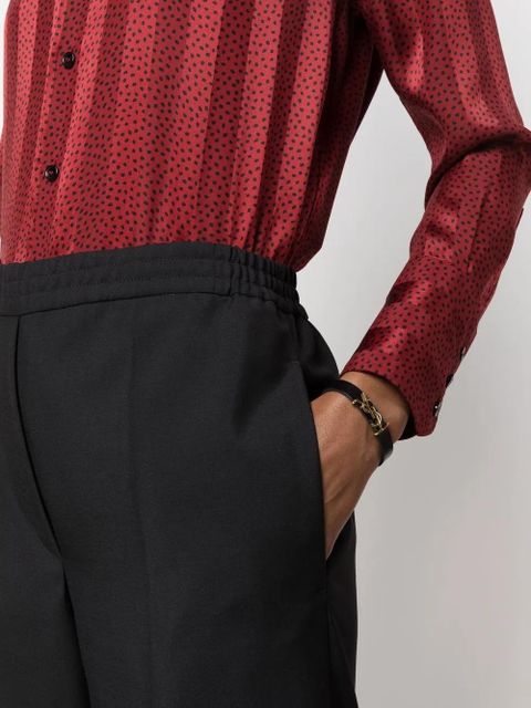 Saint Laurent YSL charm leather bracelet - Black - zdjęcie produktu nr 2