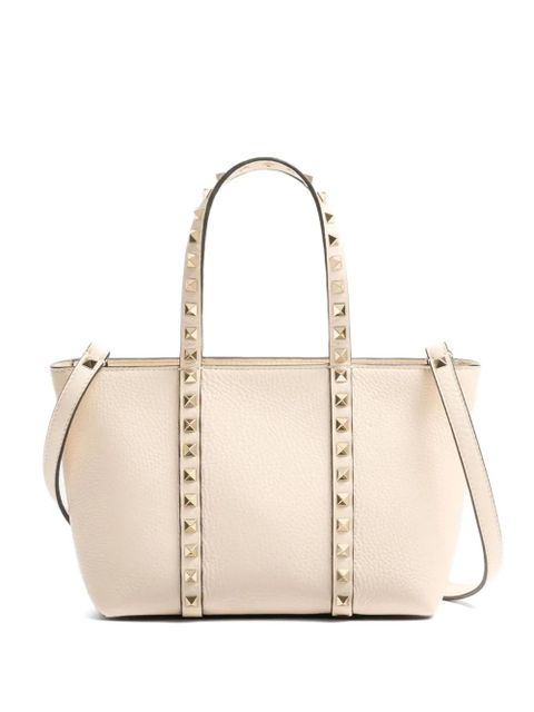 Valentino Garavani small Rockstud tote bag - Neutrals