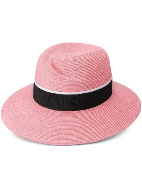 Maison Michel Virginie straw fedora hat - Pink - zdjęcie produktu nr 1