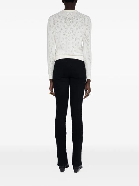 Zadig&Voltaire Manala patterned cardigan - White