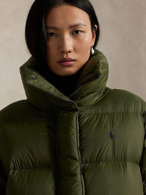 Polo Ralph Lauren kurtka puchowa kolor zielony zimowa 211971186