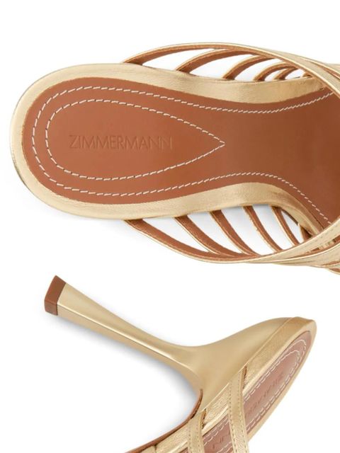 ZIMMERMANN Aura strappy heeled sandals - Gold