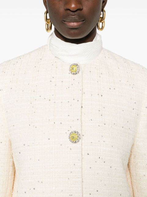 Valentino Garavani sequin-embellished jacket - Neutrals