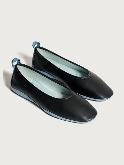 Hoff baleriny skórzane GARNIER kolor czarny 12540006