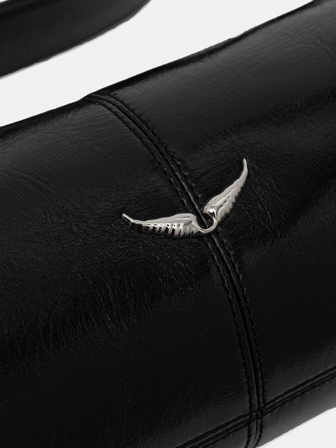 ZADIG&VOLTAIRE torebka skórzana kolor czarny LWBA03940