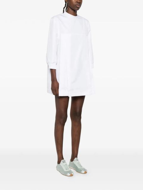 Miu Miu long-sleeve shirt dress - White