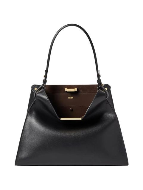 FENDI Way leather shoulder bag - Black - zdjęcie produktu nr 1