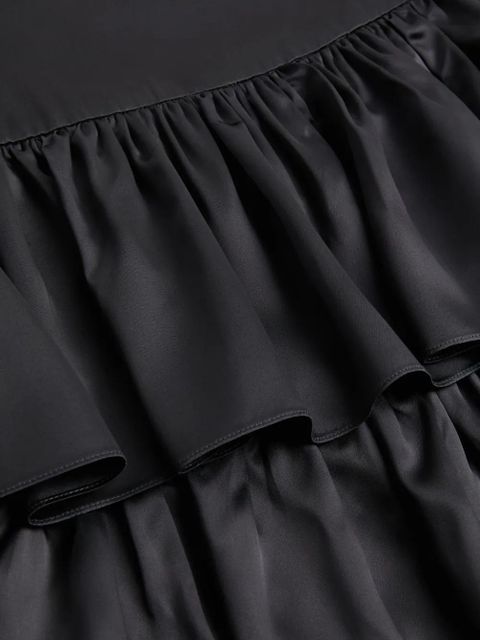 Valentino Garavani ruffled midi skirt - Black