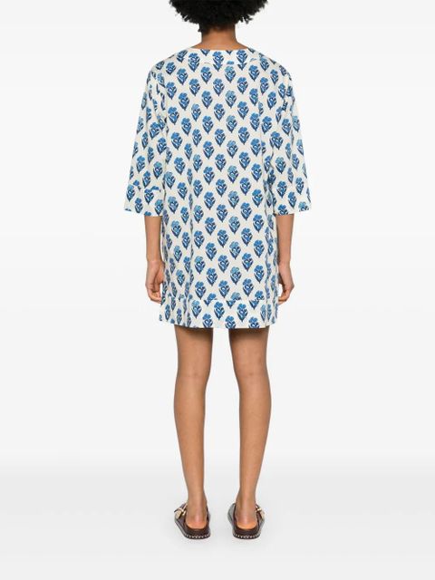 MC2 Saint Barth Macha floral-print dress - Neutrals