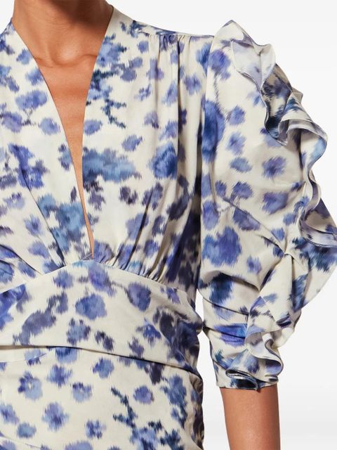 ISABEL MARANT x DORIS ruffled dress - Neutrals