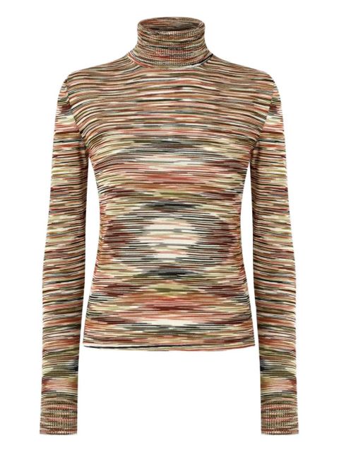 Missoni stripe-pattern turtleneck sweater - Neutrals - zdjęcie produktu nr 1