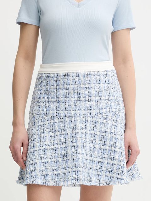 Morgan spódnica JBLUO kolor niebieski mini rozkloszowana JBLUO - zdjęcie produktu nr 1