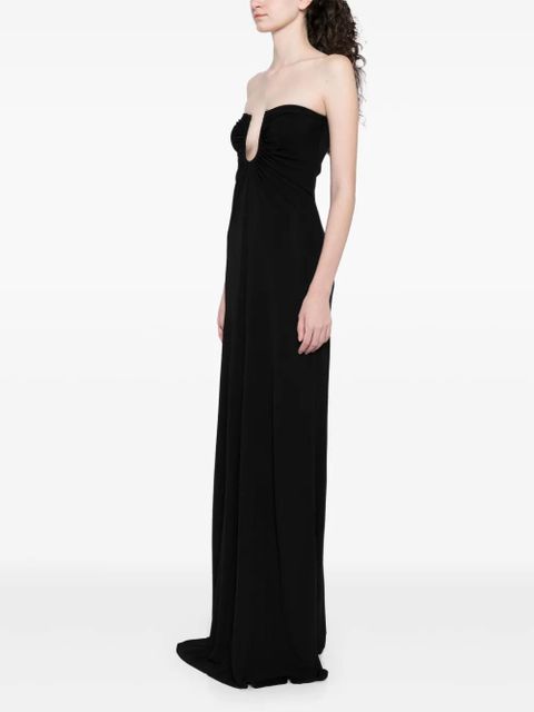 Christopher Esber arced palm strapless dress - Black - zdjęcie produktu nr 2