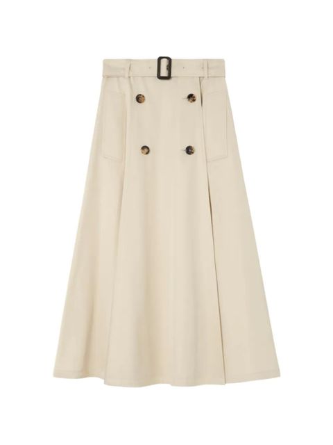 Burberry gabardine trench midi skirt - Neutrals - zdjęcie produktu nr 1
