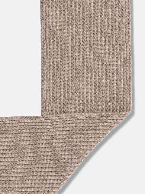 United Colors of Benetton szalik kolor brązowy gładki 1302U0723 - zdjęcie produktu nr 2