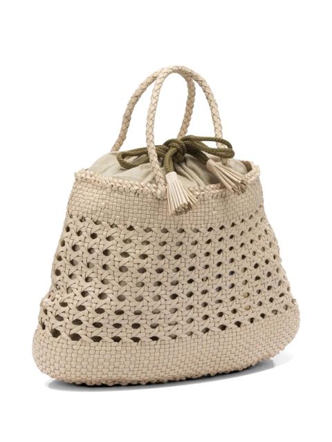 DRAGON DIFFUSION Santa Cano woven-leather tote bag - Neutrals - zdjęcie produktu nr 2