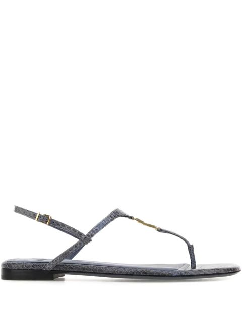 FENDI FFold leather logo sandals - F1SJ4|DEEP MIRTO - zdjęcie produktu nr 1