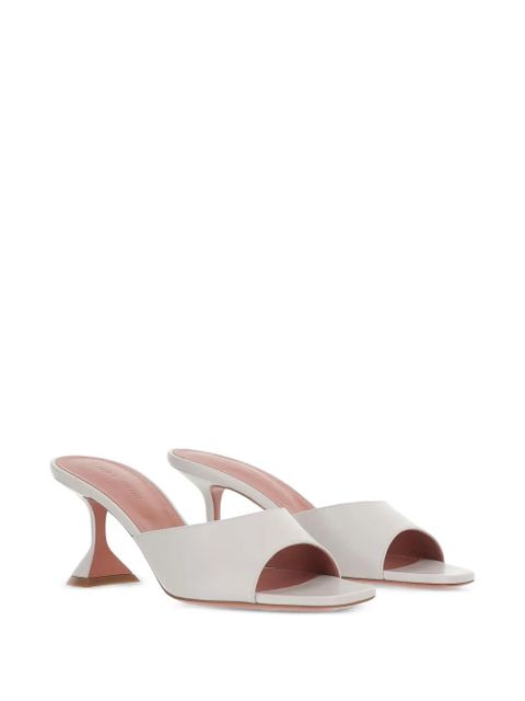Amina Muaddi Lupita leather mules - White - zdjęcie produktu nr 2