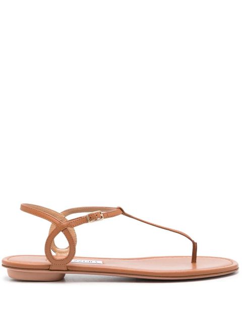 Aquazzura Almost Bare flat sandals - Brown - zdjęcie produktu nr 1