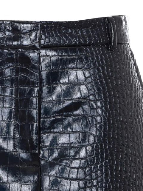 Sportmax Gleba crocodile mini skirt - Black
