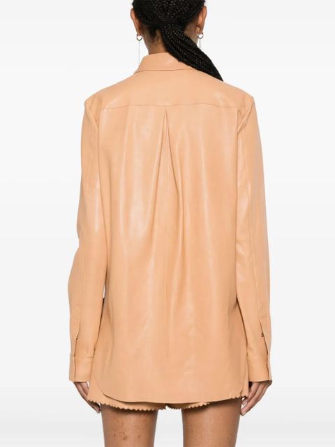 Blumarine leather shirt - Neutrals