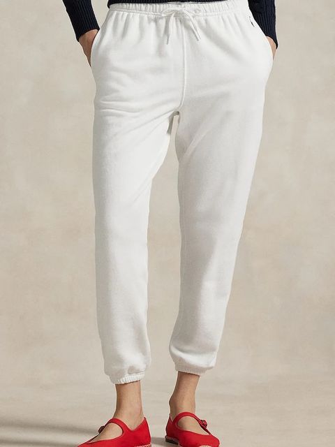 Polo Ralph Lauren spodnie dresowe kolor biały gładkie 211971694 - zdjęcie produktu nr 1