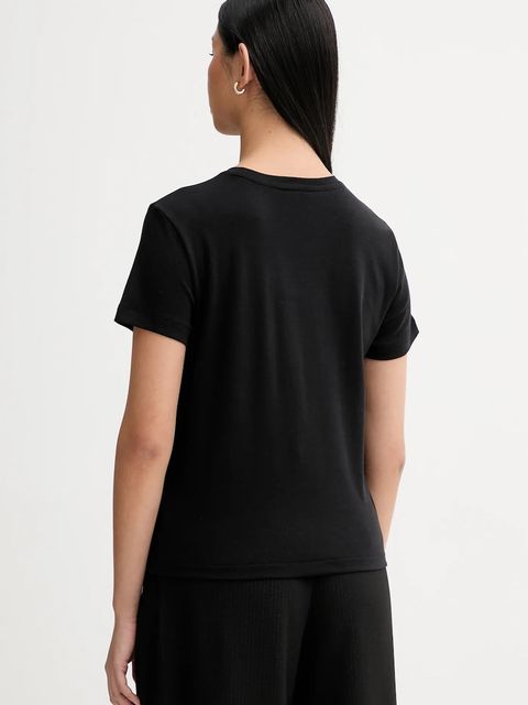 Calvin Klein t-shirt bawełniany damski kolor czarny LV044E205G