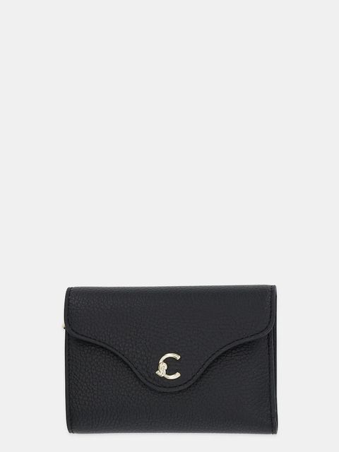 Coccinelle portfel skórzany COCCINELLE C-ME damski kolor czarny E2.SSL.11.D6.21 - zdjęcie produktu nr 1