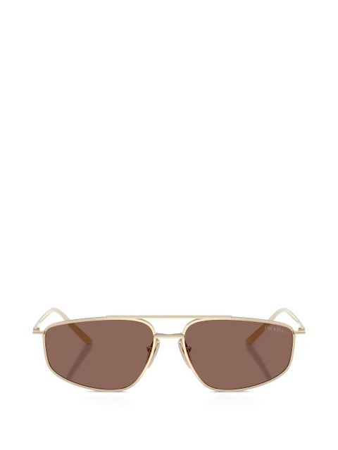 Prada Eyewear geometric-frame sunglasses - Gold - zdjęcie produktu nr 1
