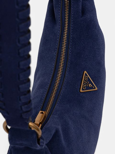 Guess torebka zamszowa AMITA kolor granatowy HWSB95 39720 - zdjęcie produktu nr 2