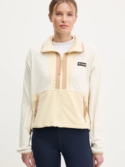 Columbia bluza polarowa Backbowl II FZ Fleece kolor żółty wzorzysta 2092163 - zdjęcie produktu nr 1