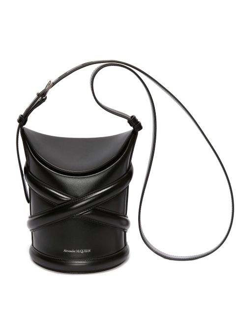 Alexander McQueen The Curve bucket bag - Black - zdjęcie produktu nr 1
