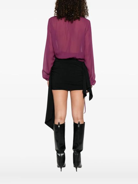 The Attico V-neck blouse - Purple