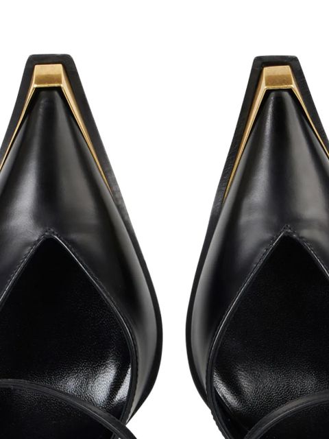 ETRO 100mm leather pumps - N0000 BLACK