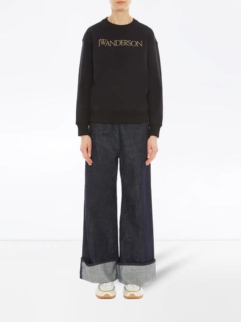 JW Anderson embroidered logo sweatshirt - Black - zdjęcie produktu nr 2