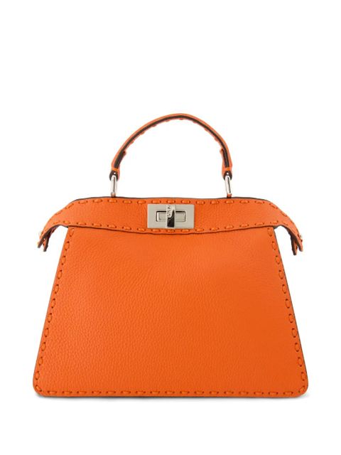FENDI small Peekaboo ISeeU tote bag - Orange - zdjęcie produktu nr 2