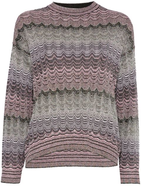 Missoni zigzag-woven sweater - Black