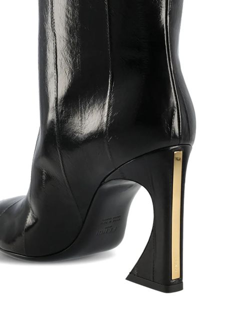 FENDI 95mm Arco panelled knee-high boots - Black