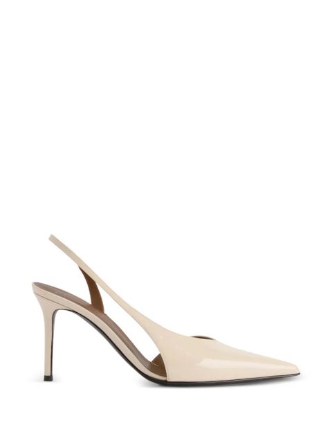 Giuseppe Zanotti Desiree asymmetric-design sling-back pumps - Neutrals