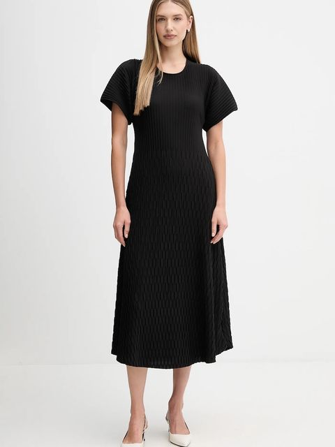 Sandro Ferrone sukienka kolor czarny midi rozkloszowana S14YBFBACILLO - zdjęcie produktu nr 1