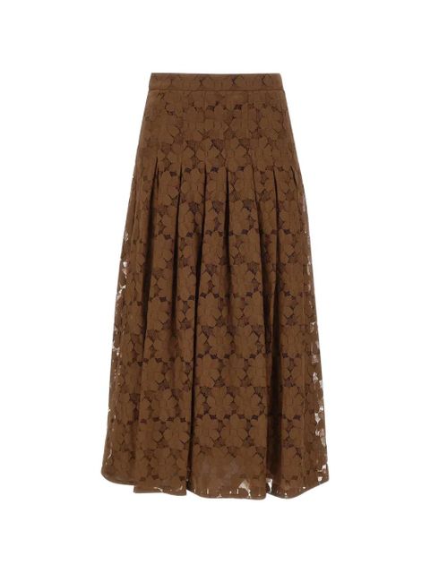 Max Mara floral-lace midi skirt - Brown - zdjęcie produktu nr 1