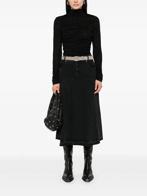 TWINSET gathered roll-neck sweater - Black - zdjęcie produktu nr 2