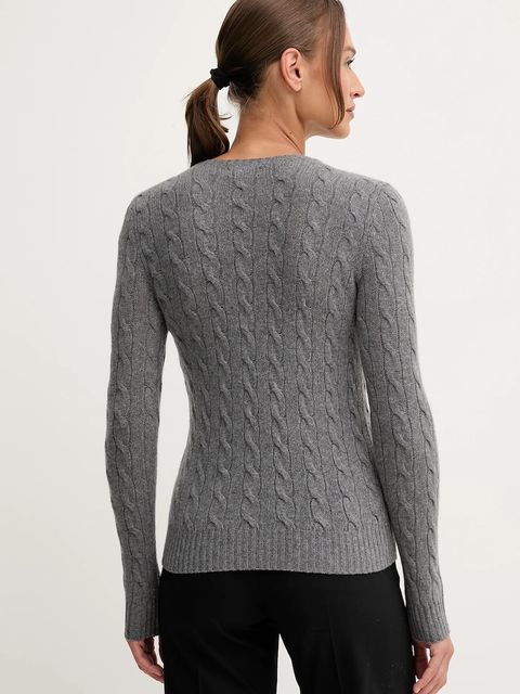 Polo Ralph Lauren sweter damski kolor szary lekki 211971865