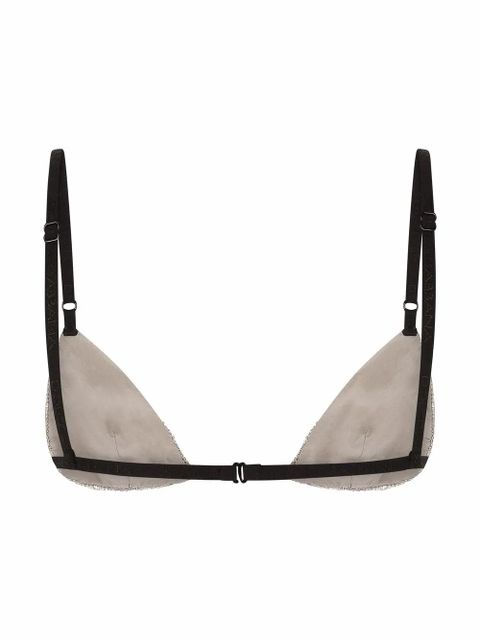 Dolce & Gabbana crystal mesh triangle bra - Grey - zdjęcie produktu nr 2
