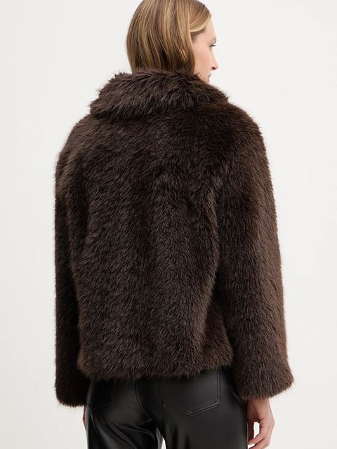 Weekend Max Mara kurtka BRENTA kolor brązowy przejściowa 2525086013600