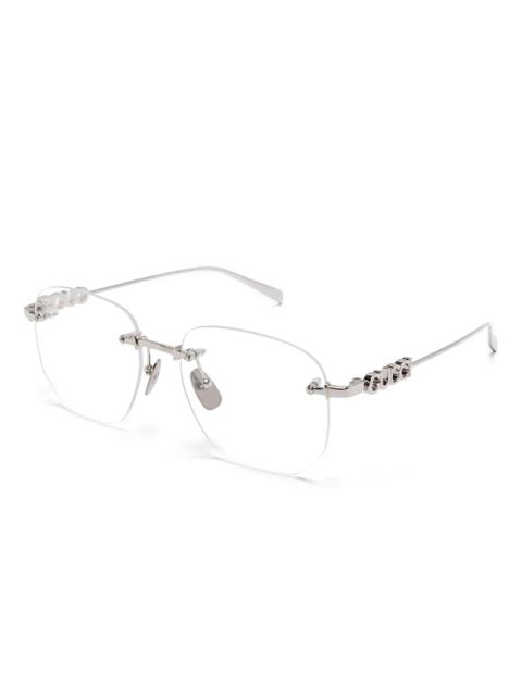 Gucci Eyewear rimless-lenses glasses - Silver - zdjęcie produktu nr 2